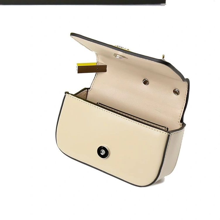 Cheap Nano Fendi F Leather In Bag Beige Calf 0809